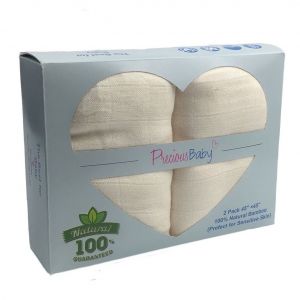 Baby Muslin Wrap Natural 2Pk