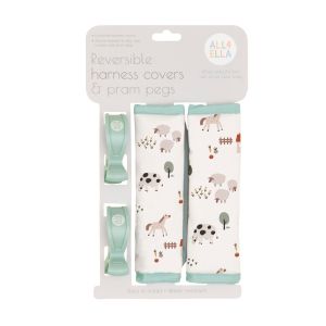 Harness Covers & Pram Pegs - Farm Animals