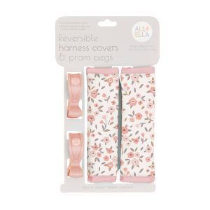 Harness Covers & Pram Pegs - Floral Bouquet