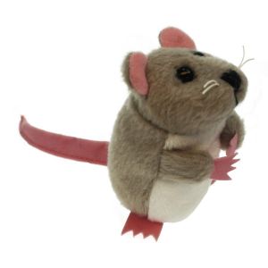 Finger Puppet - Mouse (Grey)