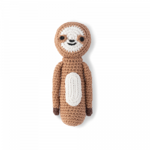 Crochet Rattle - Sleepy Sloth