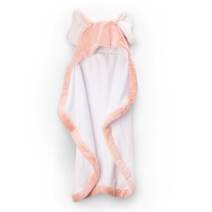 Plush Hooded Towel Soft Pink