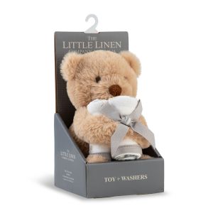 Little Linen Plush Toy & Washers - Nectar Bear