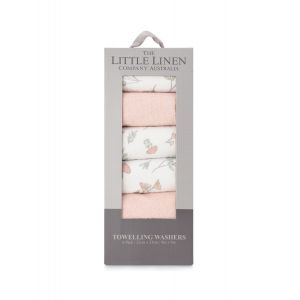 Little Linen Towelling Washer 6pk - Harvest Bunny
