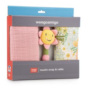 Weegoamigo Baby Muslin & Crochet Set - Floraful