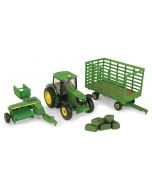 1:64 Tractor with Square Bailer