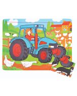 9 Piece Tray Puzzle - Tractor