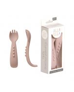 Comfy grip silicone forks 2pk - Dusty Pink