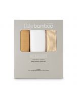 Little Bamboo Muslin Wrap 3Pk - Marigold