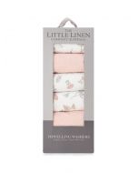 Little Linen Towelling Washer 6pk - Harvest Bunny