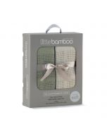 Little Bamboo Cellular Blanket 2Pk - Bayleaf
