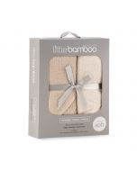 Little Bamboo Hooded Towel 2pk - Iced Coffee