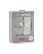 Little Bamboo Hooded Towel 2pk - Bayleaf