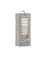 Little Bamboo Towelling Washer 10pk - Iced Coffee