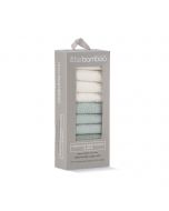 Little Bamboo Towelling Washer 10pk - Bayleaf