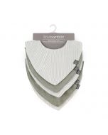 Little Bamboo Muslin Bib 5pk - Bayleaf