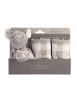 The Little Linen Company Washer & Toy Set - Cheeky Koala