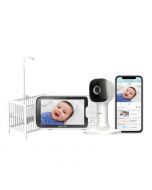 Oricom OBH650P 5” Smart HD Nursery Pal Skyview Baby Monitor and mountable Cot Stand.