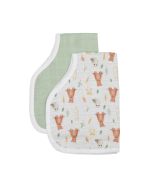 Burp Cloth 2pk - Forest Friends