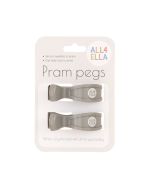 Pram Peg 2pk - Grey