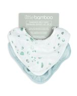 Little Bamboo Muslin Bib 2Pk Whisper