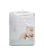 Cot Flannelette Sheet - Set White
