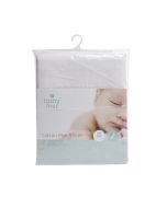 Cot Cotton Sheet - Flat White