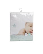 Cot Cotton Sheet - Fitted White