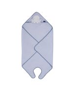 Bamboo Extra Large Apron Baby Bath Towel - Blue