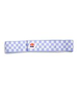 BABY EARMUFF HEADBAND - BLUE CHECKERED