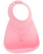Pearls Pink Bib