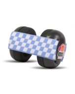 BABY EARMUFFS - Black/Blue Checkered