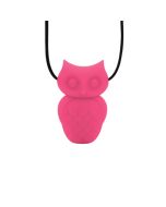Owl Pendant - Fuchsia bubblegum