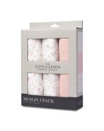 Little Linen Muslin 3Pk - Ballerina Bunny