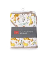 Weegoamigo Hooded Towel + Washers Ernie Elephant