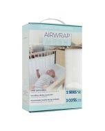 Airwrap Cot Mesh 2 Sides - White