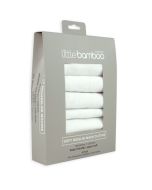 Little Bamboo Muslin Washers 6pk - Natural