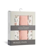 Little Linen Muslin 3pk - Harvest Bunny