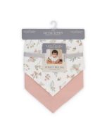 Little Linen Jersey Bib 2pk - Harvest Bunny