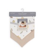 Little Linen Jersey Bib 2pk - Nectar Bear