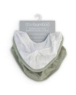 Little Bamboo Muslin Bib 2pk - Bayleaf