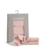 Little Bamboo Towelling Washer 3Pk - Dusty Rose