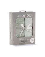 Little Bamboo Hooded Towel 2pk - Bayleaf
