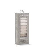 Little Bamboo Towelling Washer 10pk - Iced Coffee