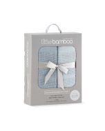 Little Bamboo Cellular Blanket 2Pk - Retro Blue