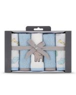 Little Linen Towelling Washer 5Pk - Safari Bear