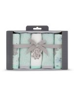 Little Linen Towelling Washer 5Pk - Starburst Elephant
