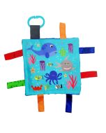 Baby Jacks  Ocean Sea Animals Crinkle Sensory Toy 20x20cm