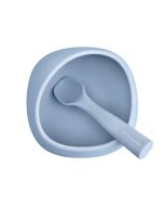 Silicone Suction Bowl - Light Blue