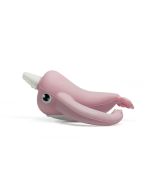 Nora Narwhal Silicone Teether - Old Rose